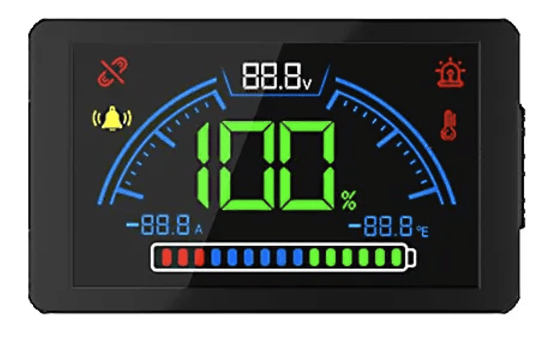 Afficheur de niveau de batterie sans fil pour tableau de bord