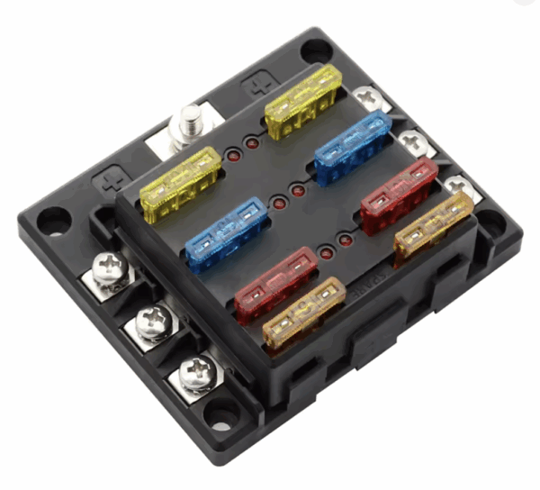 Boite à fusible avec indicateur led (6 places)