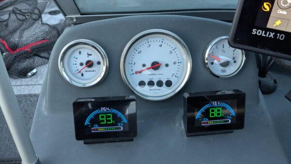 Afficheur de niveau de batterie sans fil pour tableau de bord